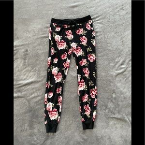 Floral joggers